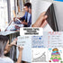 INMORVEN Small White Board - Dry Erase Menu Planner, Magnetic Whiteboard for Fridge with Markers and Eraser