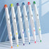 M&G 6 Pcs Cute Dual Tip Highlighters, Rainbow Color No Bleed Quick Dry Chisel Tip for School, Office, Bible Notes