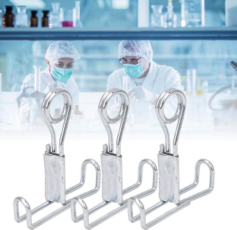 20Pcs Flat Jaw Pinchcocks Tubing Clamps Stainless Steel Clip for Latex Tube Clamp Sealing Clip Laboratory Supplies