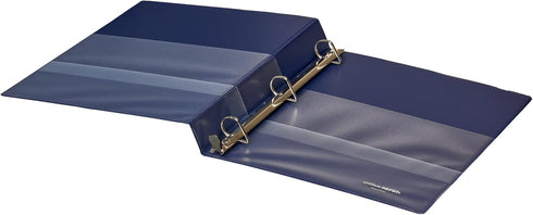Heavy-Duty View Binders with EZ Comfort D-Ring, 1 Inch, Navy Blue Color