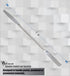 A2Z-DE003 Stainless Steel Double Ended Micro Lab Spatula Sampler, 7" Round & Tapered Arrow End