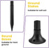 SATUY 10 Pcs Solar Light Ground Stakes Kit, ABS Plastic Ground Stakes & Round Bases with Mounting Screws Replacement