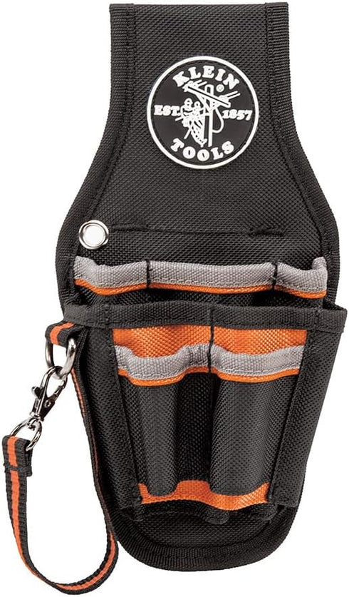 Klein Tools 5240 Tradesman Pro Tool Pouch with 9 Pockets and Tape Thong, Great Electrician Holster