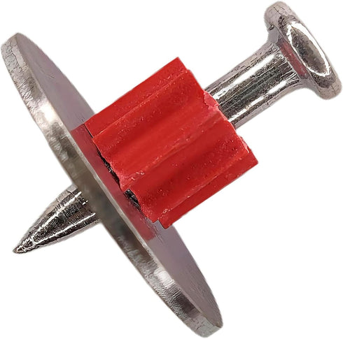 1" Powder Actuated Fasteners, Drive Pins with 1" Washer, PW100, 100pcs/pack