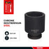 Teng Tools 24MM 1/2 Inch Drive DIN 6 Point Metric Short Reach Stubby Chrome Molybdenum Impact Socket | Low Profile | Mechanic Tool | Hand Tool - 920724-C