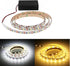 TOPXCDZ AA Battery Power Led Strip Light SMD2835 Flexible Lighting Ribbon Tape White/Warm