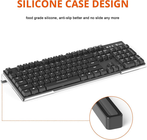 Richboom Computer Keyboard Stand Tilt PC Keyboard Stand Riser for Easy Ergonomic Typing, Acrylic Keyboard Tray Holder