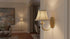 Aspen Creative 30004-2A, 3" 5" 4" Set 2 Bell Clip-On Chandelier Lamp Shade, Off-White, Top X Bottom X Slant Height