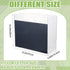 Hanging File Organizer Box - Acrylic File Folder Organizer for Letter Size Folders with Handles, Clear Desk Hanging