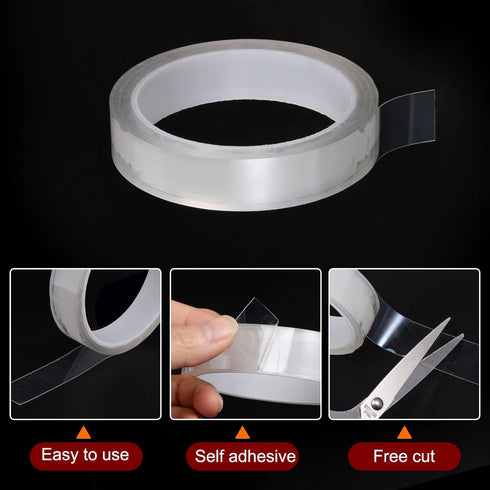 Caulk Strip Tape Clear, 0.8"x16Ft Waterproof Sealing Tape with Tool for Kitchen Cooktop, Sink, Bathtub
