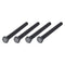 Hex Bolts (M12-1.75x130mm) 4Pcs, 8.8 Grade Carbon Steel Fully Threaded Black Oxide Hex Head Screw Bolt for Furniture
