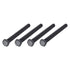 Hex Bolts (M12-1.75x130mm) 4Pcs, 8.8 Grade Carbon Steel Fully Threaded Black Oxide Hex Head Screw Bolt for Furniture