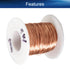 Heyiarbeit 25 AWG Magnet Wire Enameled Copper Wire 164 ft, 0.0161" Diameter for Motors and Transformers