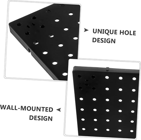 Cabilock Garage Tool Organizer Wall Mount Plastic Pegboard Panel for Workbench Office Desk Storage Wall Pegboard Tool