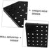 Cabilock Garage Tool Organizer Wall Mount Plastic Pegboard Panel for Workbench Office Desk Storage Wall Pegboard Tool