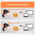 Tera Pro 1D Wireless Barcode Scanner, 3 in 1 Bluetooth & USB Wired CCD Reader, Model T5100C, Orange