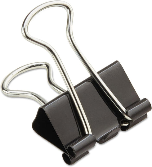 Universal 10200VP3 Small Binder Clips, 3/8-Inch Capacity, 3/4-Inch Wide, Black, 36/Pack