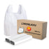 LimonLaviu Plastic Bags - 100 Pack (11.5'x 6.5" x 21') with Handles for
