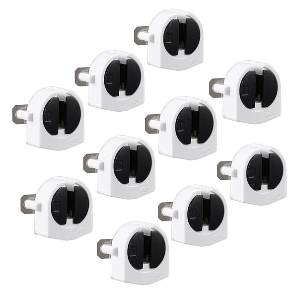 uxcell 10Pcs T5 Fluorescent Light Holder G5 Base Non-Shunted Tombstone Lamp Socket AC 500V