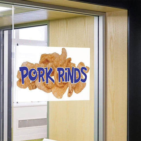 Fastasticdeals 14x10Inches Decal Stickers Multiple Sizes Pork Rinds Outdoor Advertising Printing G Industrial Vinyl