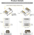 BTF-LIGHTING 3Pin 12mm Width Transparent Connector Kit, 8 Pairs of Wire to Strip Connectors for LED Strip