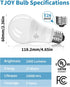 Bulbs, 100 A19, 5000K Bulb, 15W Lightbulbs E26 1500 Dimmable 6 Pack TJOY LED Light Watt Equivalent Daylight LED Bright