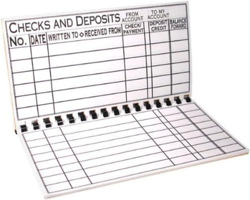 Jumbo Print Check Register Book, Large Print, Easy-to-Read, Spiral Bound, 56 Pages for Personal Accounting