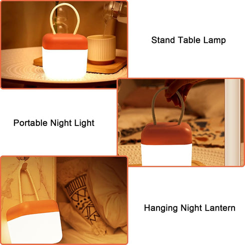 Dimmable Lantern,360 Lamp,3000K Portable Night Light for Kids,Rechargeable Bedside Lamp,Stepless Portable