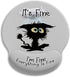 Ergonomic Mouse Pad with Wrist Support, Black Cat Gaming Mousepad with Non-Slip Base for Office Supplies