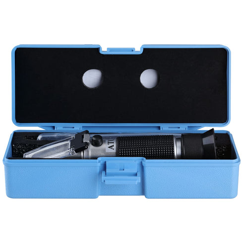 Brix Refractometer with ATC, Handheld Brix Meter Hydrometer 0-32%, Portable Tester for Measuring Sugar Content