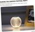 DELURA Minimalist Table Lamp, Color Changing Rechargeable Night Light, Crystal Sphere Table Lamp, Glass Ball Night