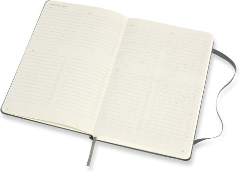 Moleskine PRO Large Notebook, Hard Cover, 240 Pages (5" x 8.25"), Professional Project Planning, Forest Green