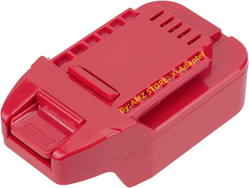 1x Adapter Fits Bauer 20v MAX Cordless Tools Compatible with Porter Cable 20 MAX Lithium Batteries, RED