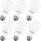 Luxrite A19 LED Light Bulb, 100W Equivalent, 4000K Cool White Non-Dimmable, 1600 Lumens, E26 Medium Base, 6 Pack
