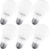 LUXRITE A19 LED Light Bulb, 100W Equivalent, 5000K Bright White, 1600 Lumens, E26 Medium Base, Non-Dimmable, 6 Pack