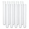 PATIKIL 20pcs 16ml Test Tubes - 5.91x0.63in Glass Clear Round Bottom Containers for Storage