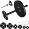 Inside Pipe Cutter for PVC Pipe, Adjustable Depth Gauge Cutter Tool Set with 6 Black Blades, 4" Hex Shank