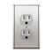 ENERLITES Elite Series Duplex Receptacle with Stainless Steel Wall Plate, Tamper-Resistant Outlet, 15A 125V