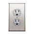 ENERLITES Elite Series Duplex Receptacle with Stainless Steel Wall Plate, Tamper-Resistant Outlet, 15A 125V