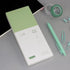 Green Sticky Notes Set - 240 Sheets Lined Pastel Self-Stick Index Tabs for Planner, Bullet Journal, Calendar (Avocado