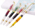 Lanxivi Yongsheng 3011 Demonstrator Clear Classical Fountain Pen, Fine Nib, Piston Filling System, Set of 4
