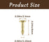 200 Pcs Tiny Brad Nails, Brass String Art Nails, 1.2x6mm Wood Finish Nails for DIY Pictures Boxes Decorative Household