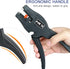 HKS Automatic Wire Stripper Tool - 2 in 1 for 32-7 AWG Wire Stripping & Cutting, Length Range 0.25-1 inch
