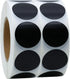 SMARSTICKER 1 Inch Round Blank Black Shooting Target Pasters - 1,000 Permanent Color Coding Circle Dot Labels