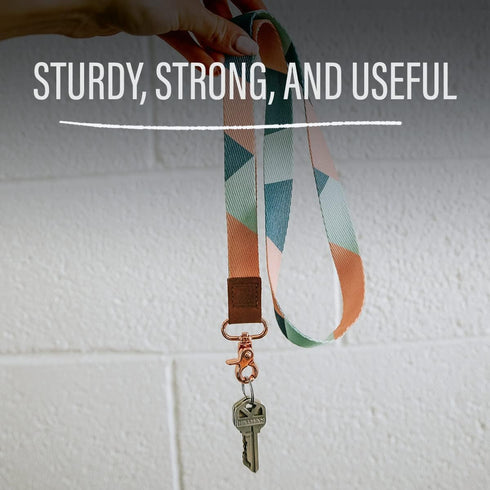 Thread Wallets Lanyards for ID Badges, Durable Key Lanyard with Clip & Buckle Holder for Men and Women