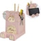 Wood Multipurpose Eyeglass Phone Pen & Pig Pencil Holder, Desk Box Organizer Accessories Decor, Home Office Desktop