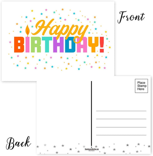 Stonehouse Collection Fun Happy Birthday Cards - Boxed Assorted Birthday Postcards Set of 40
