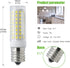 E17 LED Microwave Oven Light Bulb, Replacement 40W 60W 75W Halogen Range Hood 7W Dimmable White 6000K (Pack of 2)