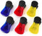 Plastic Refrigerator Magnet Clips Set, Multipurpose Paper Clips for Snacks Bag, Set of 6 (Red Blue Yellow)