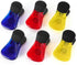 Plastic Refrigerator Magnet Clips Set, Multipurpose Paper Clips for Snacks Bag, Set of 6 (Red Blue Yellow)
